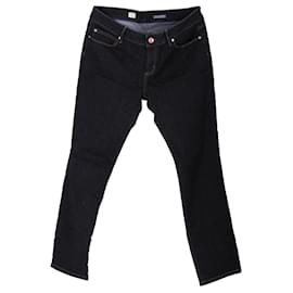 Tommy Hilfiger-Jeans feminino Milan Heritage de algodão orgânico-Azul