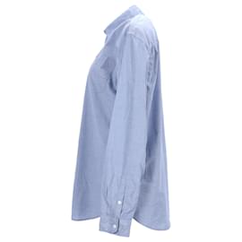Tommy Hilfiger-Camisa de algodón de corte regular para hombre-Azul