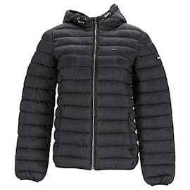 Tommy Hilfiger-Womens Quilted Hooded Jacket-Black
