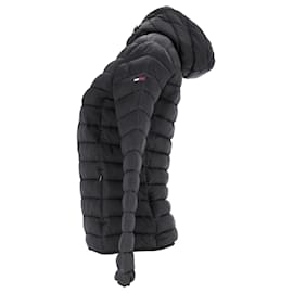 Tommy Hilfiger-Womens Quilted Hooded Jacket-Black