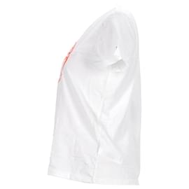 Tommy Hilfiger-T-shirt da donna Essential Th, vestibilità comoda e rilassata-Bianco