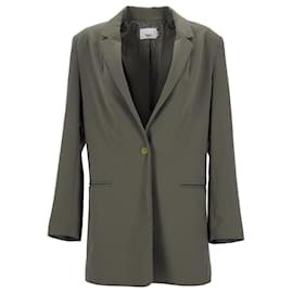Autre Marque-The Frankie Shop Single-Breasted Blazer in Olive Green Polyester-Green,Olive green