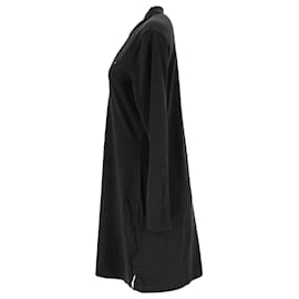 Tommy Hilfiger-Vestido polo feminino de manga comprida Tommy Hilfiger em algodão preto-Preto