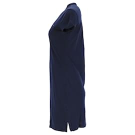 Tommy Hilfiger-Vestido feminino Slim Fit Tommy Hilfiger em algodão azul marinho-Azul marinho