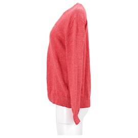 Tommy Hilfiger-Pull texturé essentiel en pur coton pour homme-Rouge
