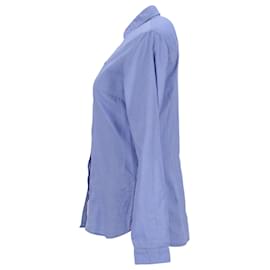 Tommy Hilfiger-Camisa Heritage Oxford de corte regular para mujer-Azul
