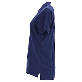 Tommy Hilfiger-Camisa polo masculina original em piquê-Azul marinho