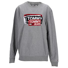 Tommy Hilfiger-Herren-Sweatshirt mit normaler Passform-Grau