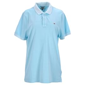Tommy Hilfiger-Herren-Poloshirt aus Baumwoll-Piqué in schmaler Passform-Blau,Hellblau
