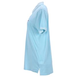 Tommy Hilfiger-Polo ajustado de piqué de algodón para hombre-Azul,Azul claro