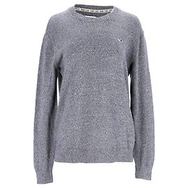 Tommy Hilfiger Mens Essential Pure Cotton Textured Jumper Blue Light blue