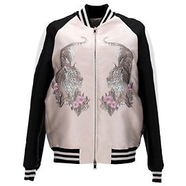 Stella Mc Cartney Stella McCartney Lorinda Bomberjacke mit Obermaterial aus rosa Seide Andere