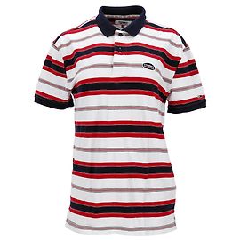 Tommy Hilfiger Polo da uomo in puro cotone a righe Bianco