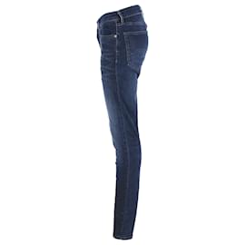 Tommy Hilfiger-Jeans masculinos Tommy Hilfiger Scanton Skinny Fit em jeans de algodão azul escuro-Azul
