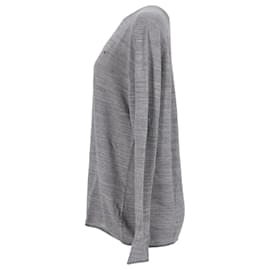 Tommy Hilfiger-Maglione da uomo in maglia fine Tommy Hilfiger in cotone grigio-Grigio