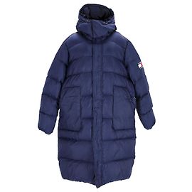 Tommy Hilfiger Piumino lungo con cappuccio da uomo Blu navy