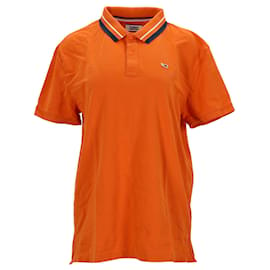 Tommy Hilfiger-Herren Tommy Classics Poloshirt mit Logoband-Orange