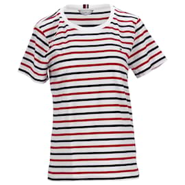 Tommy Hilfiger-T-shirt slim fit da donna Essentials-Multicolore