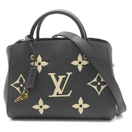 Louis Vuitton-Monogram Empreinte Montaigne BB  M45778-Black