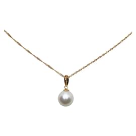 & Other Stories-18k Gold Pearl Pendant Necklace-Golden