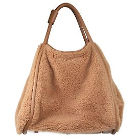 Max Mara Bolsa de pelo marrom Marrom