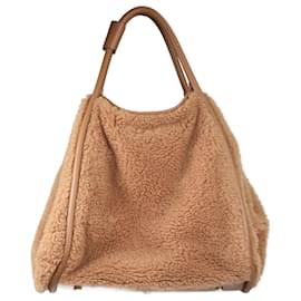 Max Mara-Brown fur duffle bag-Brown