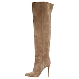 Gianvito Rossi-Brown suede knee-high boots - size EU 38.5-Brown