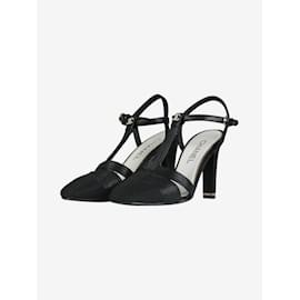 Chanel-Black CC mules - size EU 38-Black