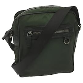 Prada-PRADA Shoulder Bag Nylon Khaki Auth bs10312-Khaki