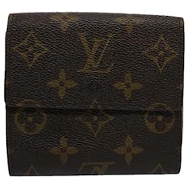 Louis Vuitton-LOUIS VUITTON Monogram Porte Monnaie Bier Cartes Crdit Portafoglio M61652 Aut5332-Monogramma