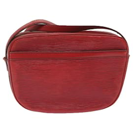 Louis Vuitton-LOUIS VUITTON Epi Jeune Fille Bolsa de Ombro Vermelho M52157 Autenticação de LV 60225-Vermelho