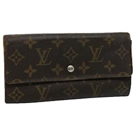 Louis Vuitton-LOUIS VUITTON Monogramm Portefeuille Sarah Lange Geldbörse M60531 LV Auth 60181-Monogramm