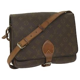 Louis Vuitton-LOUIS VUITTON Monogram Cartouchiere GM Shoulder Bag Vintage M51252 LV Auth 60971-Monogram