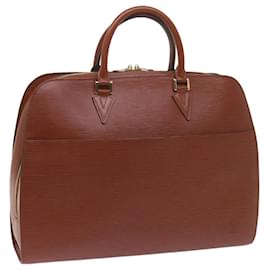 Louis Vuitton-LOUIS VUITTON Epi Sorbonne Hand Bag Brown M54513 LV Auth bs10368-Brown