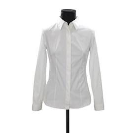 Prada-Camicia di cotone-Bianco