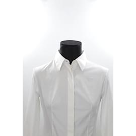 Prada-Camicia di cotone-Bianco