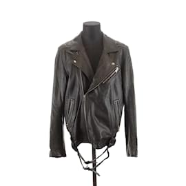 Iro-Leather coat-Black
