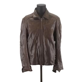 Kenzo-Leather coat-Brown