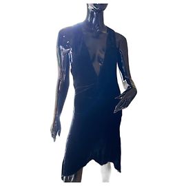 Vanessa Bruno Kleid aus schwarzem Samt Schwarz