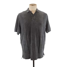Isabel Marant-Cotton Polo Shirt-Grey