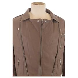 Iro-Leather coat-Brown