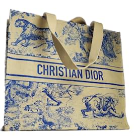 Dior-DIOR Sacs à mainSynthétique-Bleu