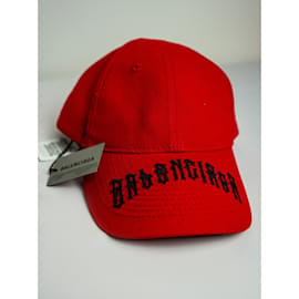 Balenciaga-BALENCIAGA Hüte und SchlupfmützenInternationalLBaumwolle-Rot