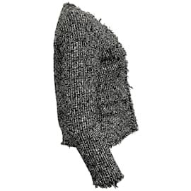 Autre Marque-Michael Kors Noir / Veste en tweed blanche-Noir