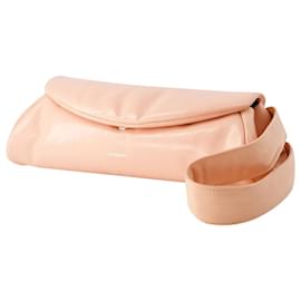 Jil Sander-Cannolo Grande Padded Hobo Bag - Jil Sander - Leather - Peach Pearl-Pink
