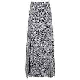Richard Nicoll Gonna lunga in seta Nero
