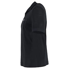 Versace-Versace Polo Shirt in Black Cotton-Black