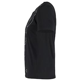 Christian Dior-Dior Geometric Print T-Shirt in Black Cotton-Black