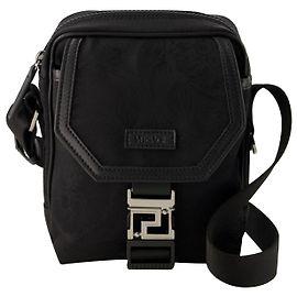 Borsa a tracolla Neo Nylon - Versace - Nylon - Nera Nero