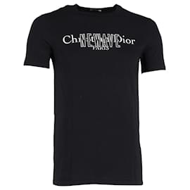 Christian Dior-Christian Dior SS17 New Wave T Shirt in Black Cotton-Black